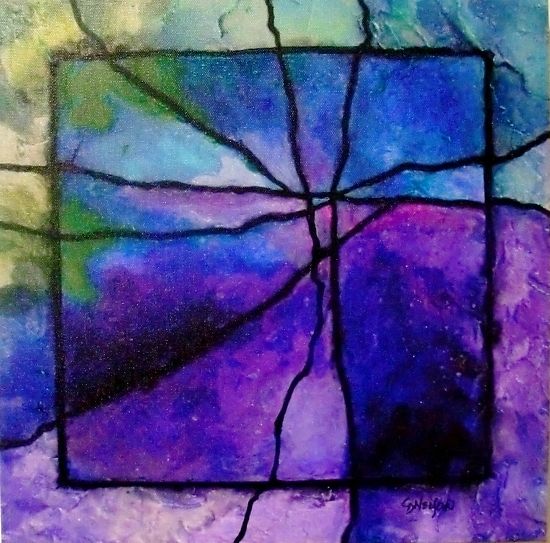 550x543 Carol Nelson Fine Art Blog Gemstone Abstract Art Gemstone 4r By - Gemstone Art Painting