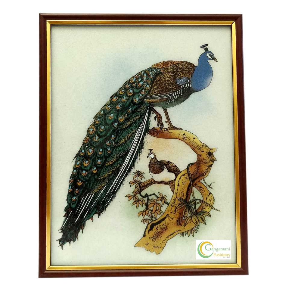1000x1000 Gemstone Painting Peacock - Gemstone Painting