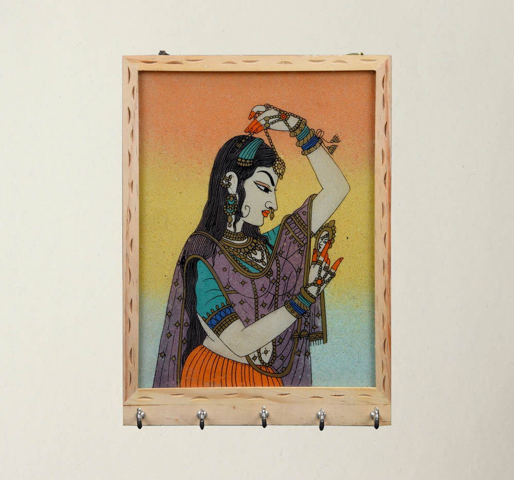 1000x933 Gemstone Painted Key Holder - Gemstone Painting