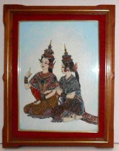 237x300 Unique Art Handmade Stunning Natural Gemstone Painting Of Buddhist - Gemstone Painting