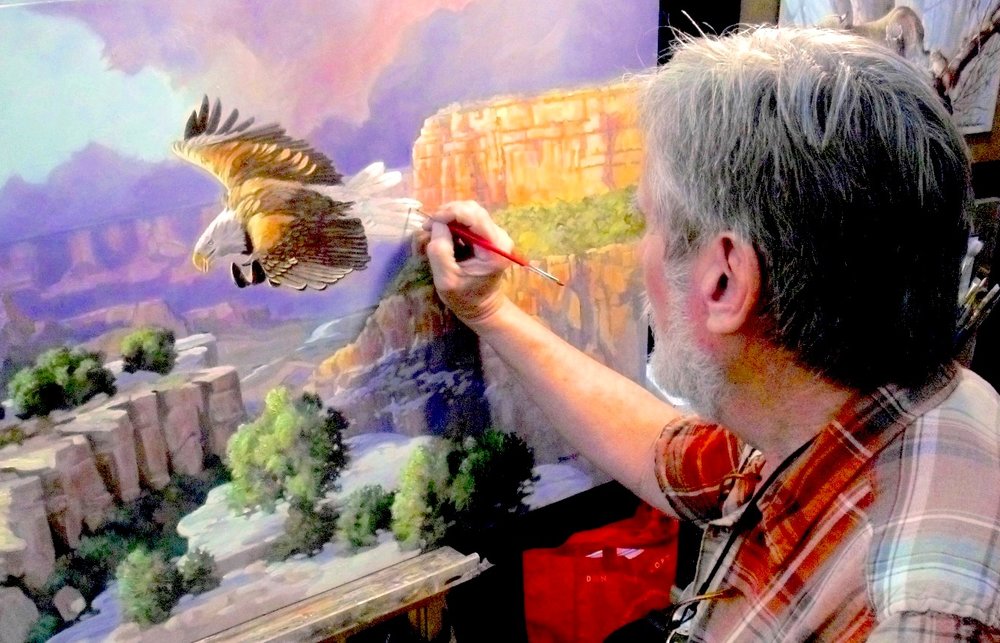 1000x643 Gene Dieckhoner Arizona Fine Art Expo - Gene Painting