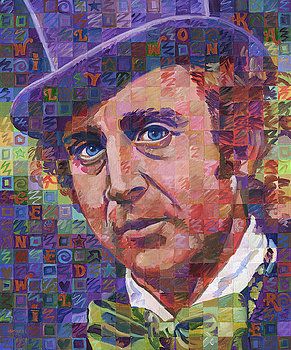 291x350 Image Result For Gene Wilder As Willy Wonka Ronal Huiskens - Gene Wilder Painting