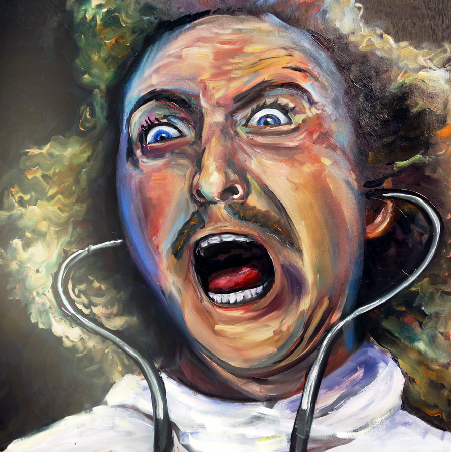 892x895 It's Alive!!! Portrait Of Gene Wilder As Frodrick By Jesskristen - Gene Wilder Painting