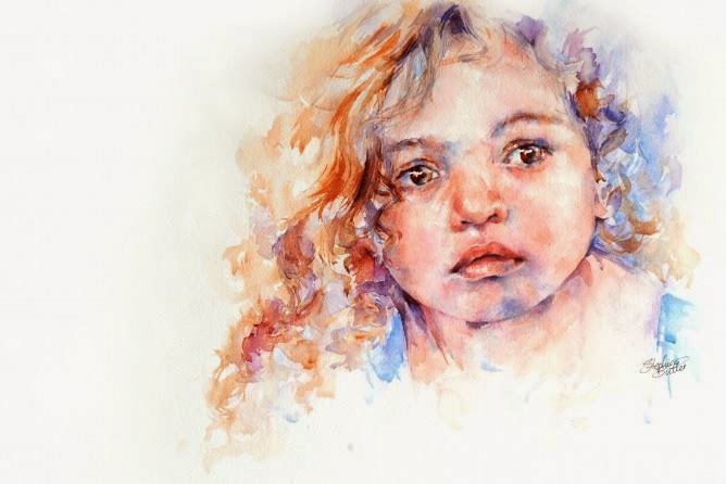 668x446 The Watercolour Log April 2015 - Gene Wilder Painting