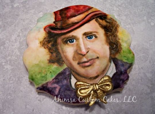 540x400 Willy Wonka Gene Wilder Tribute Cookie - Gene Wilder Painting