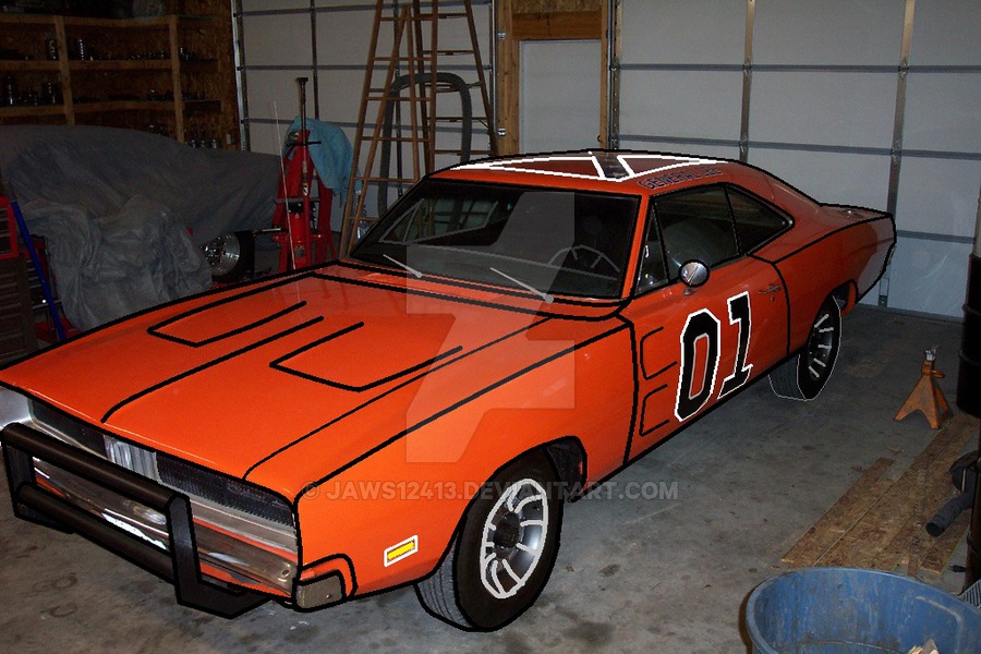 900x600 General Lee Car By Jaws12413 - General Lee Painting