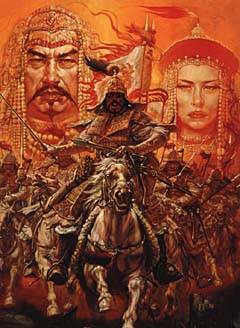 240x328 Genghis Khan (Series) Koei Wiki Fandom Powered By Wikia - Genghis Khan Painting