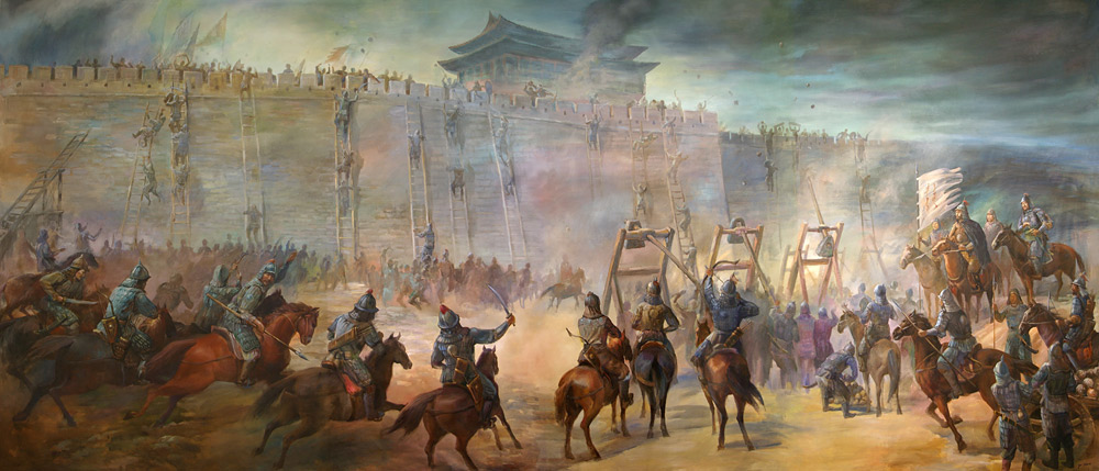 1000x429 The Amazing(Ly Cruel) Life Of Genghis Khan History Republic - Genghis Khan Painting