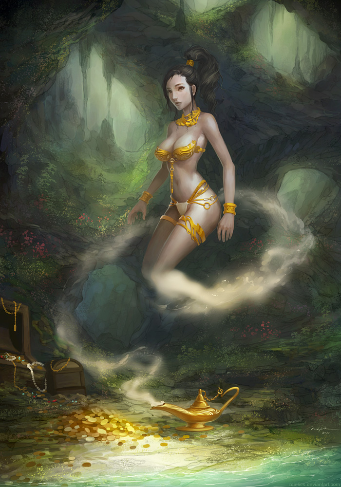 700x1000 Genie By Minties - Genie Painting