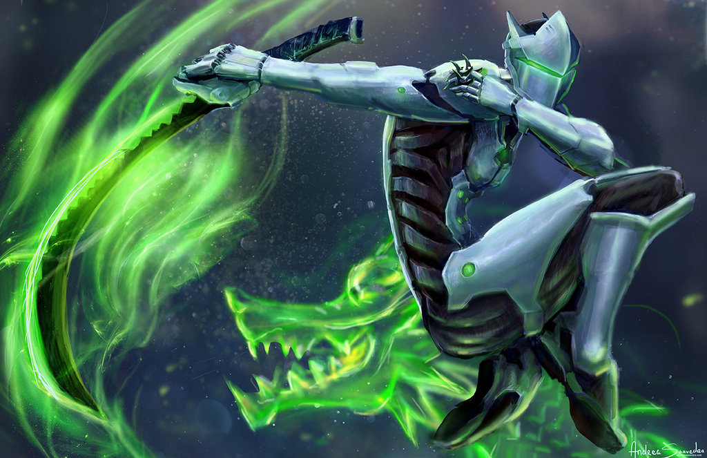 1024x663 Genji By Asaavedraart - Genji Painting