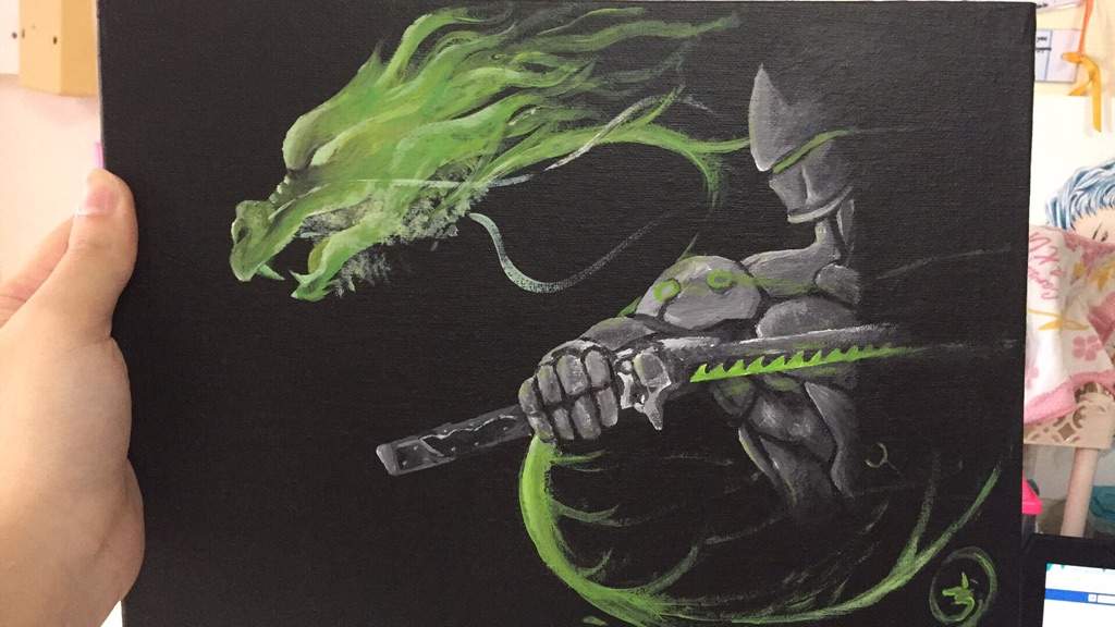 1024x576 Genji Painting For Sale! Overwatch Amino - Genji Painting