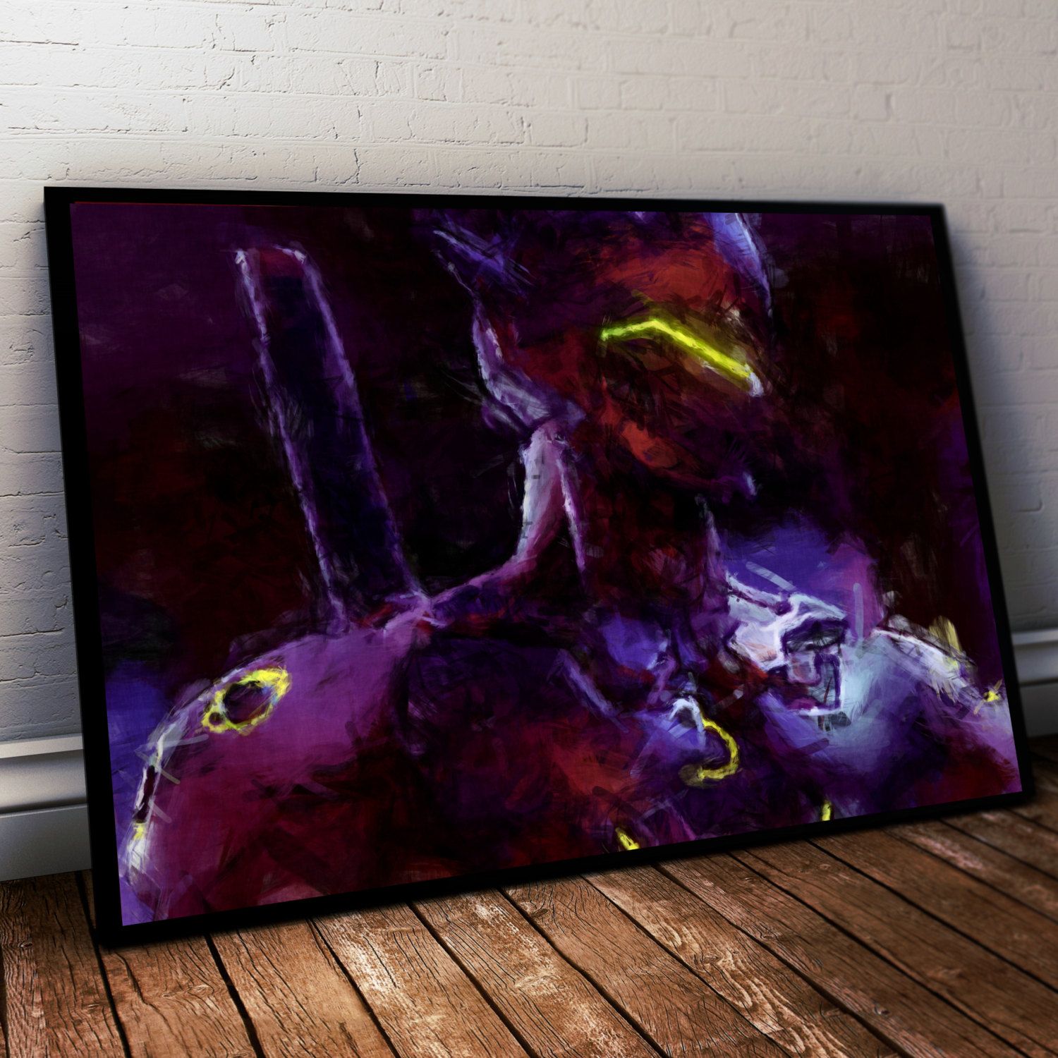 1500x1500 Overwatch Poster. Overwatch Genji Painting Print. Mounted Canvas - Genji Painting