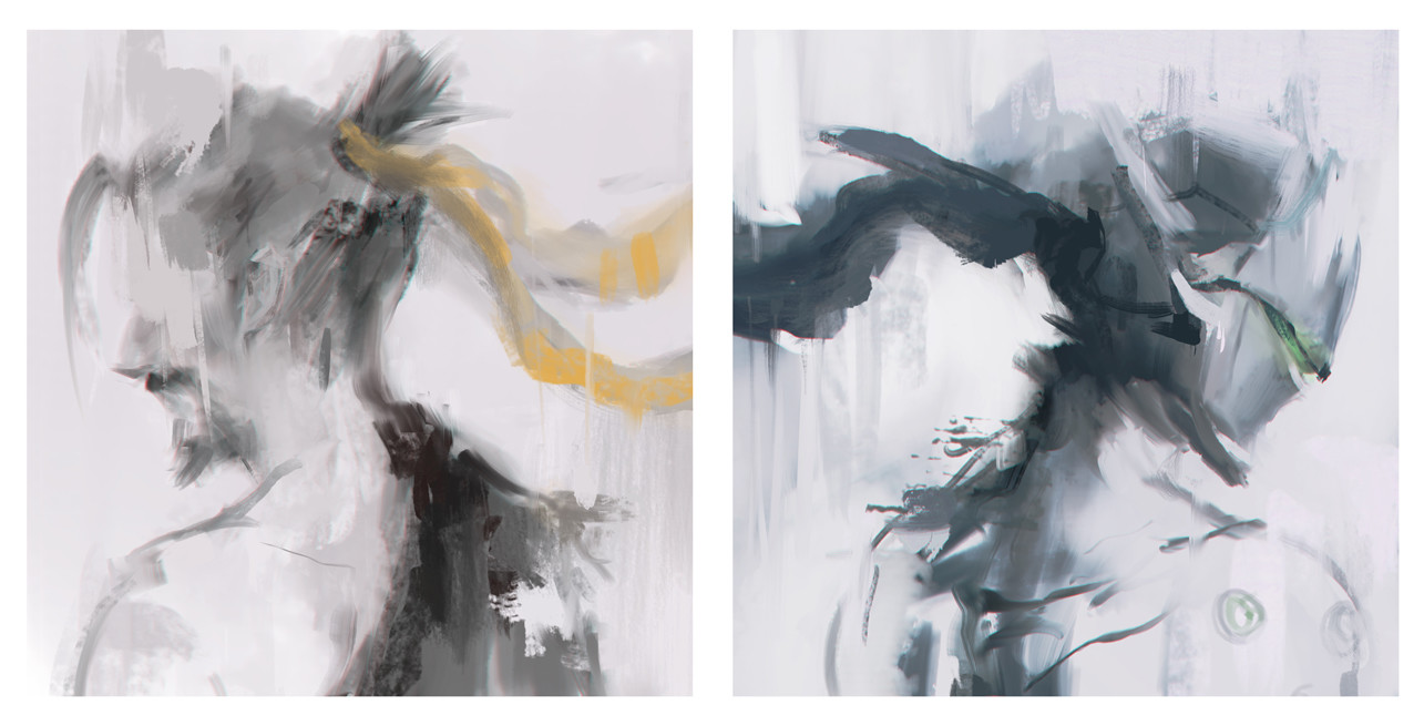 1285x655 Artstation - Genji Painting