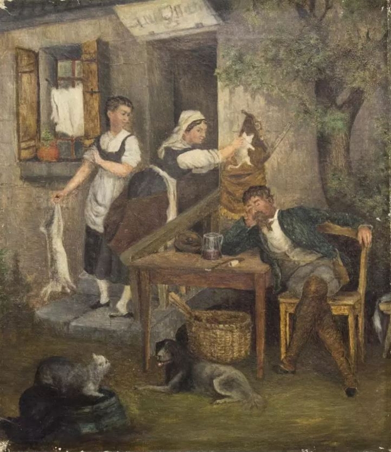 800x925 Genre Scene Painting Marie Emmanuel Gustave Comoy Oil Paintings - Genre Scene Painting