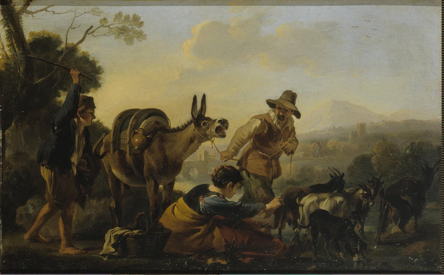 1484x918 Genre Scene Painting Miel Jan Oil Paintings - Genre Scene Painting