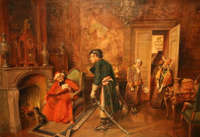 700x480 Lucien Royer (19th Century) - Genre Scene Painting