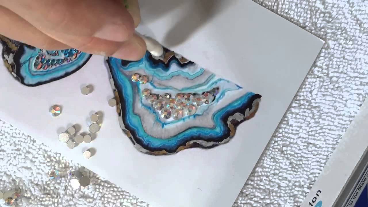 1280x720 Geode Print Retouching Timelapse - Geode Painting