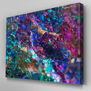 300x300 Ab698 Sparkle Mineral Geode Stone Canvas Wall Art Abstract Picture - Geode Painting