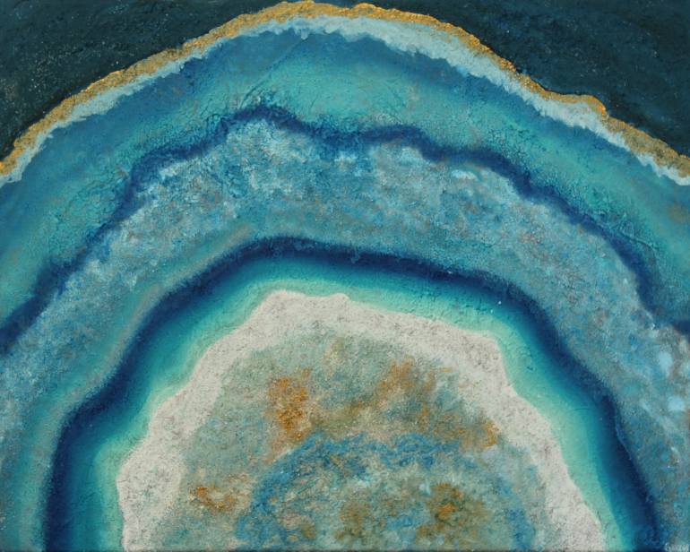 770x616 Saatchi Art - Geode Painting