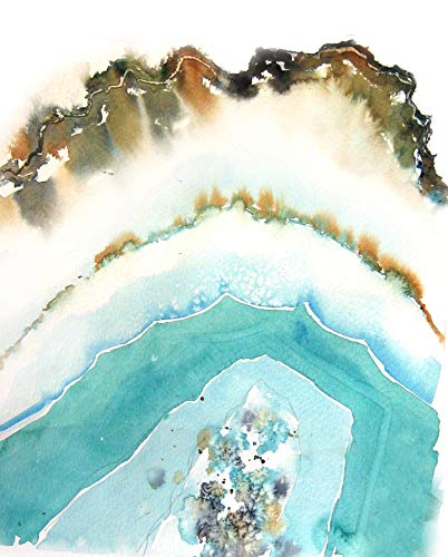 402x500 Geode Painting, Geode Print, Geode Art, Agate - Geode Painting