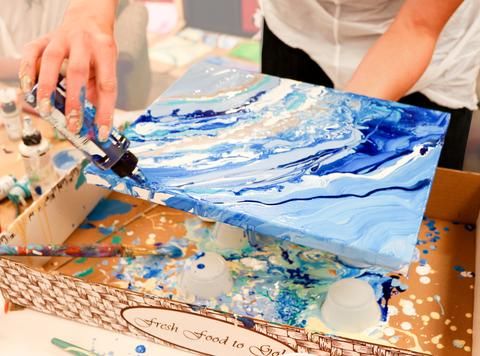 480x356 Diy Geode Inspired Painting Tutorial Geode Rocks - Geode Painting