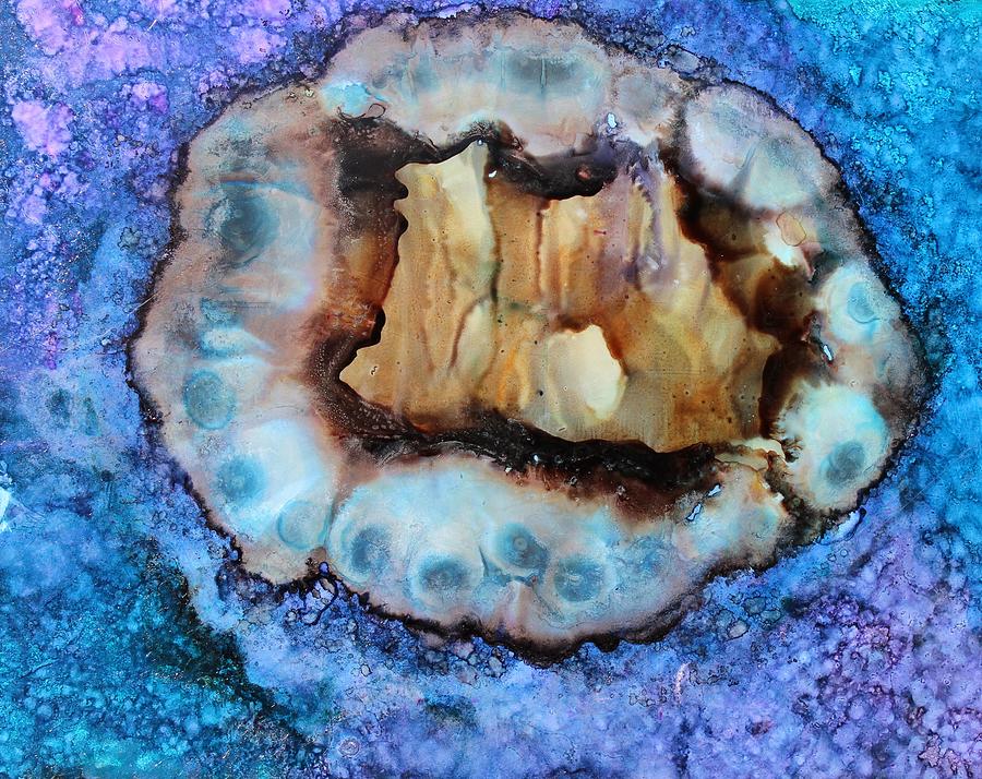 900x714 Dimensional Geode Painting By Sherri Stewart - Geode Painting