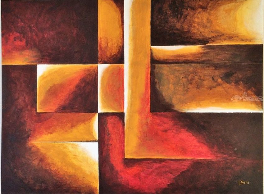 850x625 Geometric Abstract Art Paintings By Lucyanne Terni - Geometric Abstract Painting