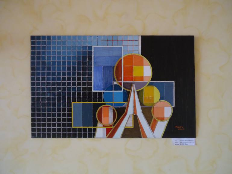 770x578 Saatchi Art Geometric Abstract Figure - Geometric Abstract Painting
