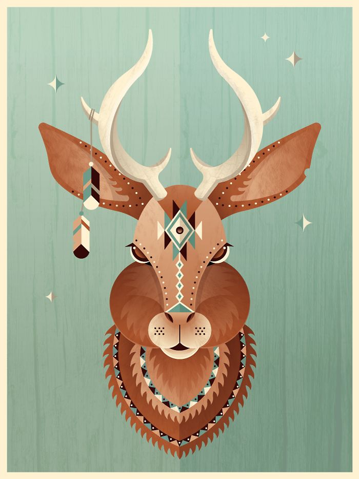 Geometric Animal Painting