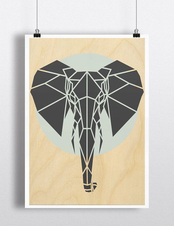 570x741 3d Geometrical Lion - Geometric Animal Painting