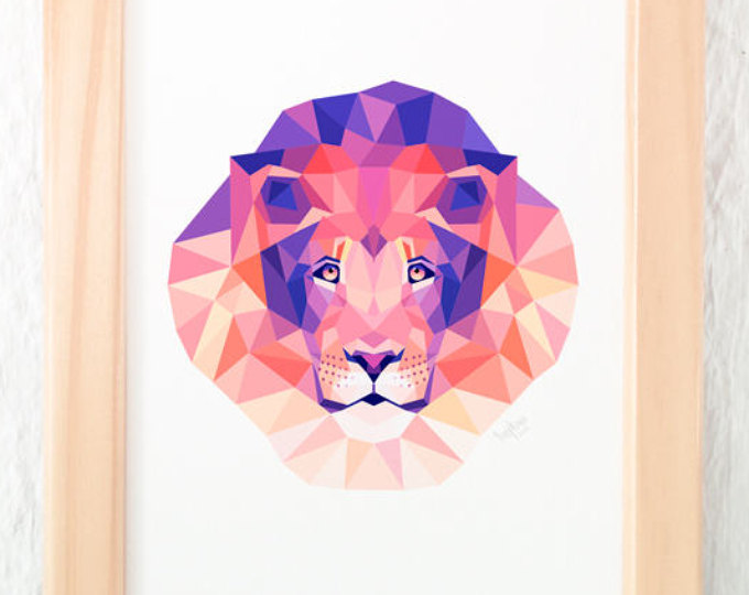 680x540 Tinykiwi Prints - Geometric Animal Painting