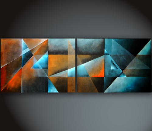 500x432 Painting - Geometric Art Painting