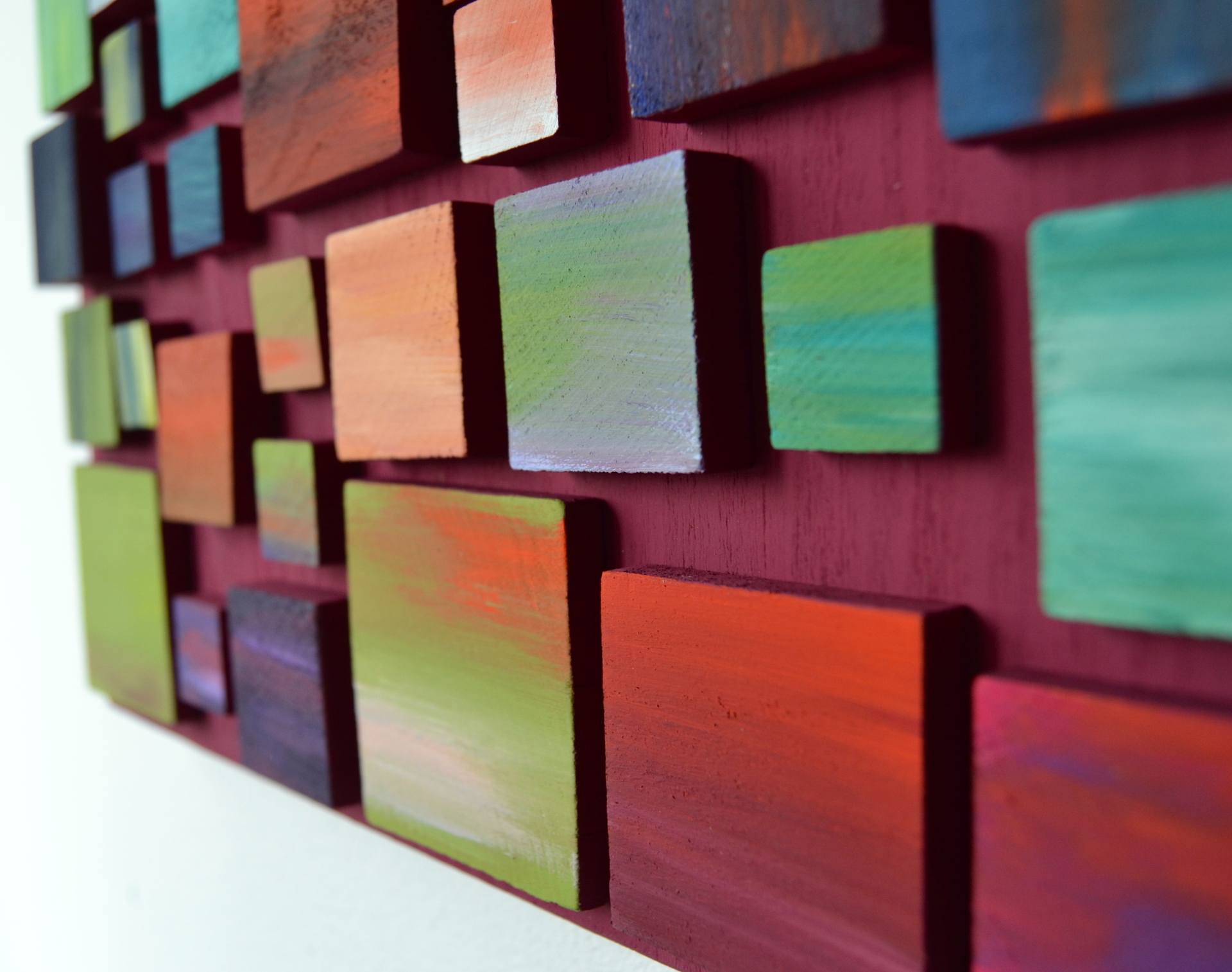 1920x1513 Saatchi Art Sunset Windows Abstract Geometric Art 3d Wood Art - Geometric Art Painting