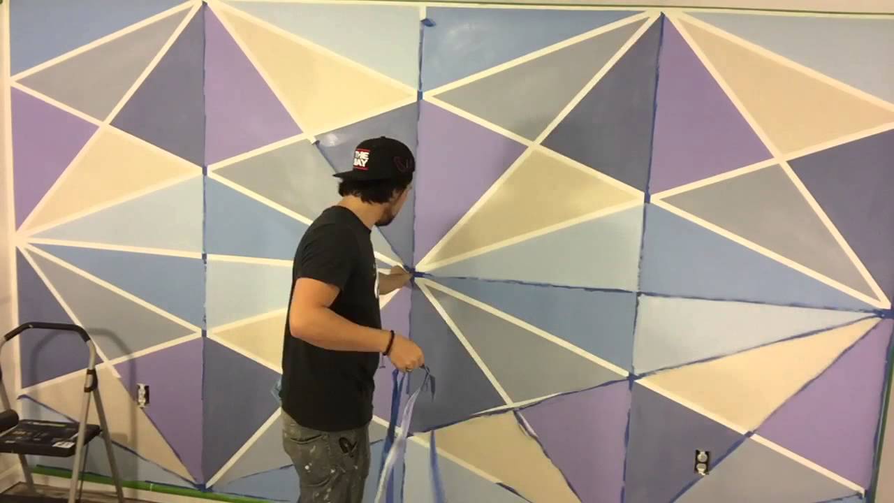1280x720 Geometric Wall Paint - Geometric Painting