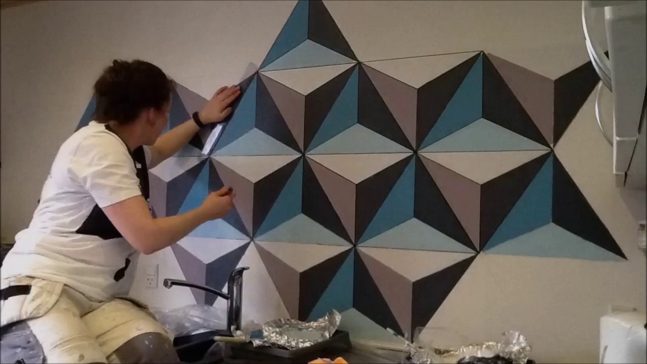 1280x720 Painting Geometric Wall - Geometric Painting