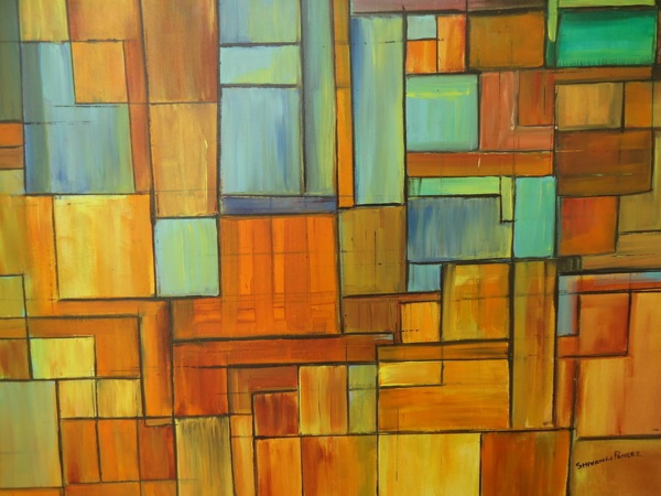 600x450 40 Aesthetic Geometric Abstract Art Paintings - Geometric Painting Artists