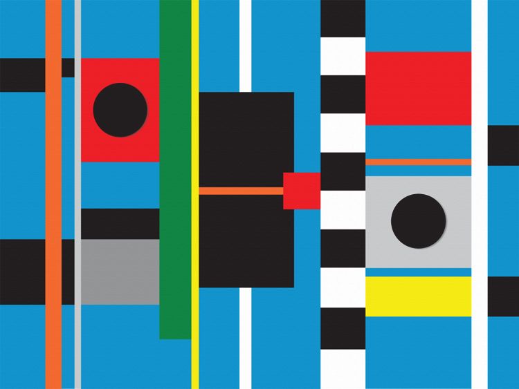 750x563 Equilibrium Abstract Artwork Geometric - Geometric Painting Artists