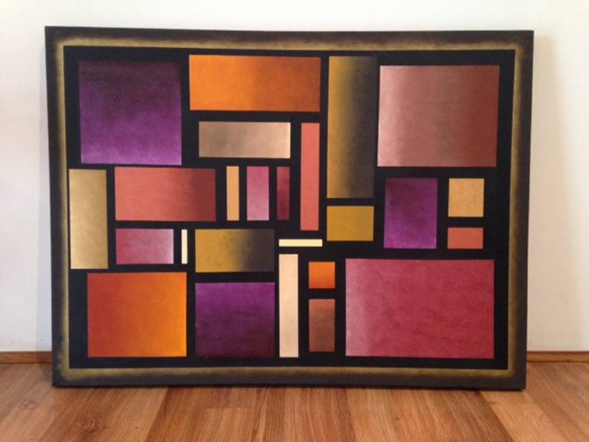 853x640 Abstract Art Lessons How To Paint Acrylic Painting Techniques - Geometric Painting Artists