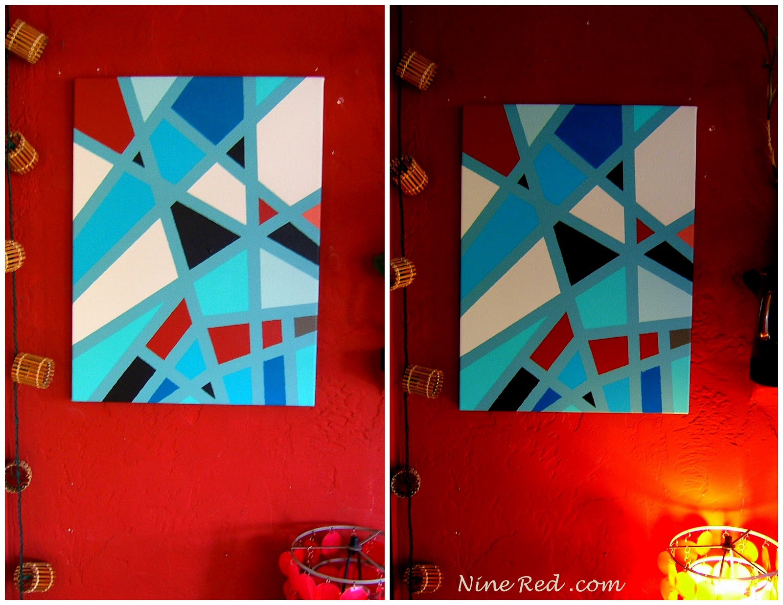 1600x1236 Nine Red How To Geometric Art - Geometric Painting Designs
