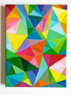 236x313 Seeds And Stitches Wooed Mexican Patterns, Bright Colours - Geometric Shapes Painting