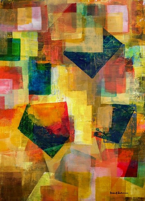 474x655 Altered Vision 2 Geometric Shapes Suggesting Urban Forms - Geometric Shapes Painting