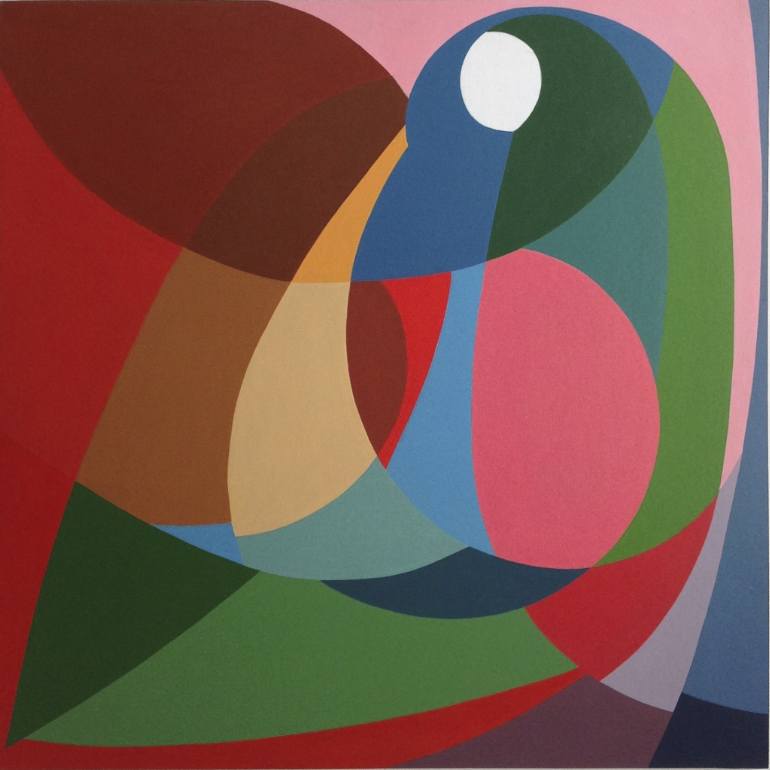 770x770 Saatchi Art Geometrical Diptych Pt. 2(Right) Painting By K M - Geometrical Painting