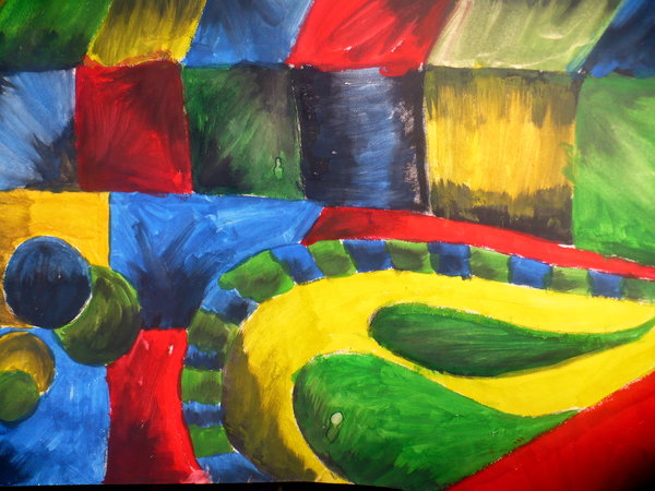 600x450 Geometrical Painting By Mygiraffepail - Geometrical Painting