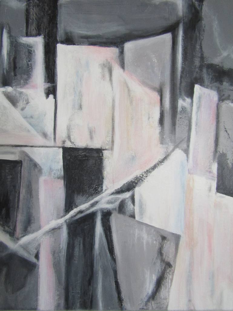 770x1027 Saatchi Art City Scape F115 Geo Painting By Regina Oldfield - Geopainting