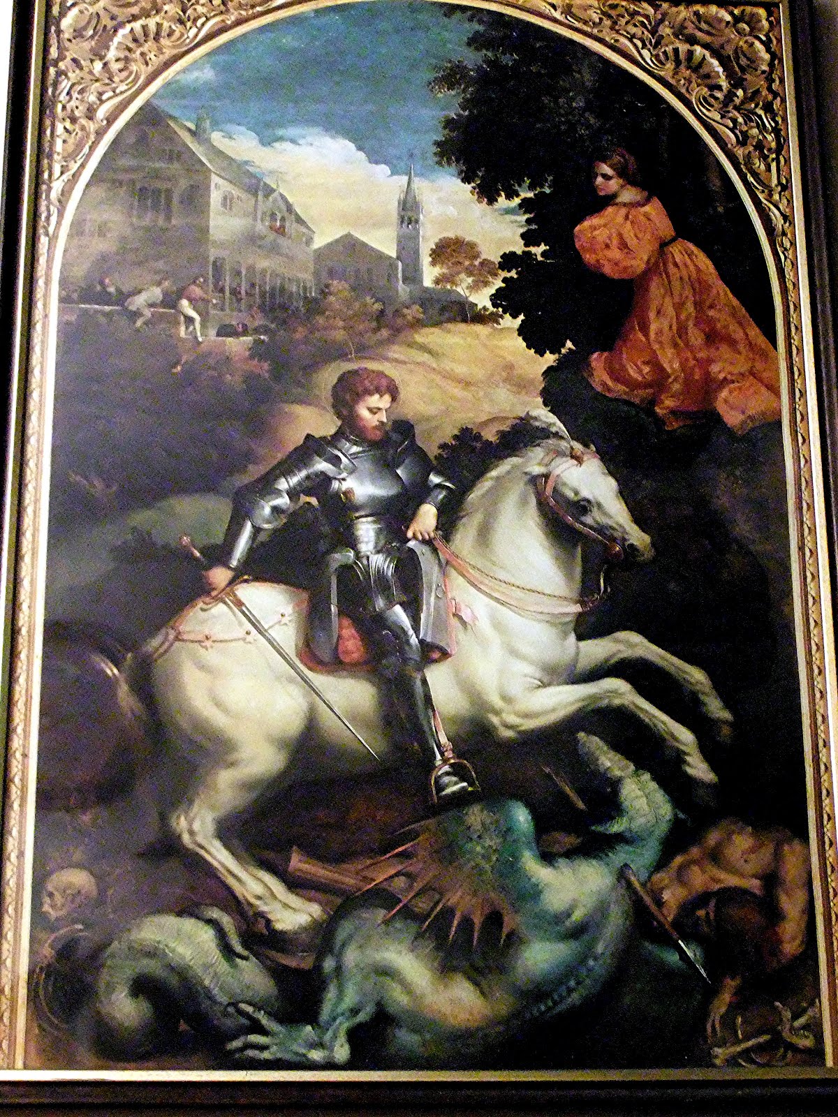 1200x1600 Shukernature St George And A Very Polymorphic Dragon - George And The Dragon Painting
