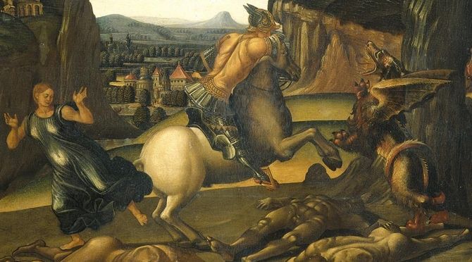 670x372 Saint George And The Dragon Luca Signorelli 1505 Autres - George And The Dragon Painting