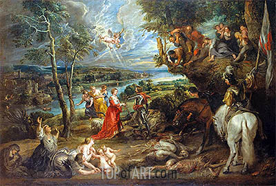 400x269 Landscape With St George And The Dragon Rubens Painting - George And The Dragon Painting