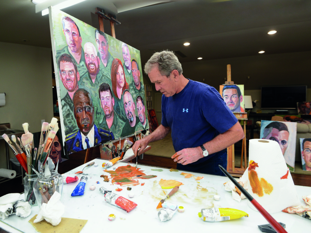 1024x768 George W. Bush Publishes Book Of His Paintings Of Veterans - George Bush Painting