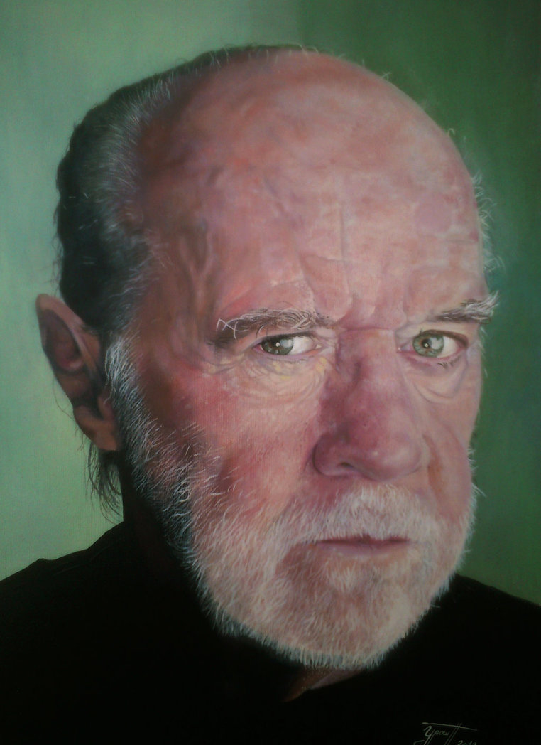 762x1048 George Carlin Painting By Urosh1991 - George Carlin Painting