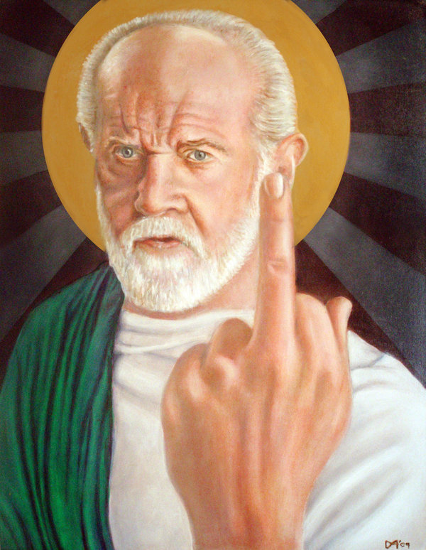 600x774 Saint Carlin By Nitsud08 - George Carlin Painting